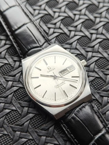 Vintage Omega Seamaster Patina Linen Dail Automatic Watch Cal.1020