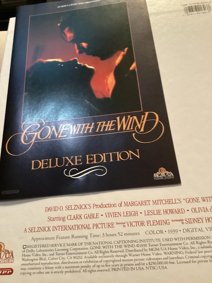 Gone With the Wind (VHS, 2001, 2-Tape Set, Double Cassette) - Image 4 of 4