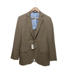 Brooks Brothers Wool Jacket 38 Beige Plain Ages 14 