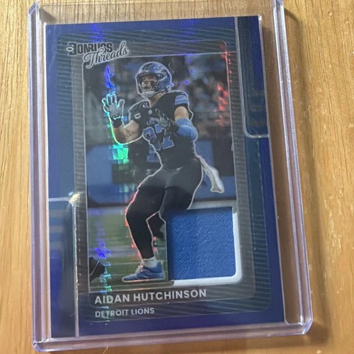 2025 Donruss Optic Aidan Hutchinson Blue Hyper (RAW)