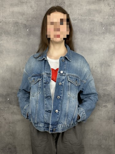 Acne Studios Women’s  Lab Nt Mid Vtg Blue Denim Jacket Size 34