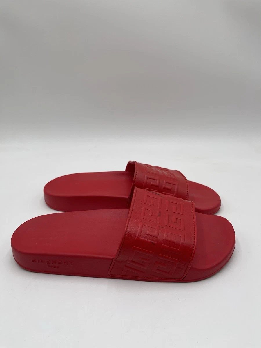 Authentic Givenchy Men’s Red Slide Size 11 Givenchy rubber pool sandals 41 11 (41.5) New | Mercari main image 4