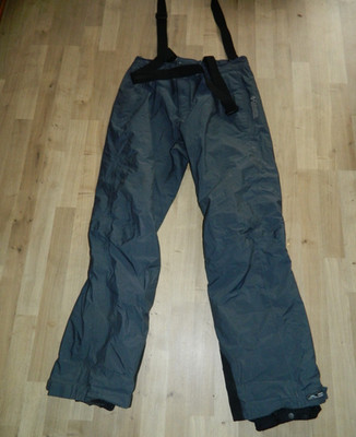 Columbia Omni Tech Angeln Snowboard Hose & Hosenträger XL grau & schwarz