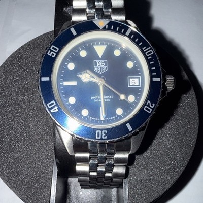 ジャンク　TAG Heuer 1000 Professional 腕時計　ブルー TAG Heuer 1000 Blue Men's Watch - 980.613B for sale online | eBay
