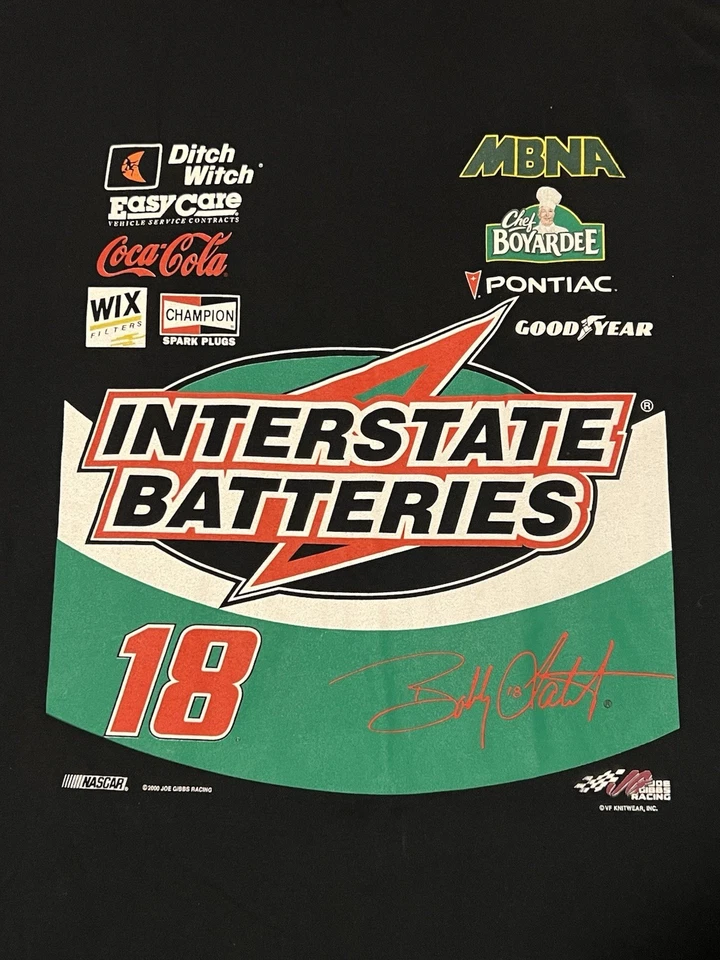 🟩🟩🟩 CAMISA VINTAGE NASCAR 2000 BOBBY LABONTE PARA HOMBRE 2XL BATERÍAS INTERESTATALES Foto 2 de 4