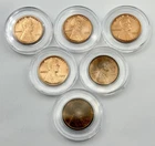 Lot of 6 1909 VDB Lincoln Wheat Cents 1C AU-BU Key Date First Year RD Coins BM1