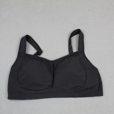 Lululemon Sports Bra Womens 38D Black Ta Ta Tamer High Support Adjustable Straps