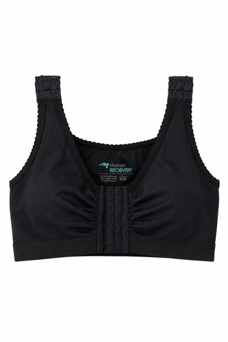 Marena Recovery 3032 Post Surgical Compression Bra Black Front Closure 30-32
