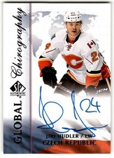 2015-16 SP Authentic Global Chirography Jiri Hudler Auto #CZE-JH Calgary Flames