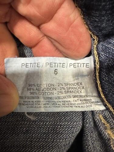 Gloria Vanderbilt Jeans Womens 6P Blue Capri Medium Wash Embroidered Legs - Picture 5 of 11
