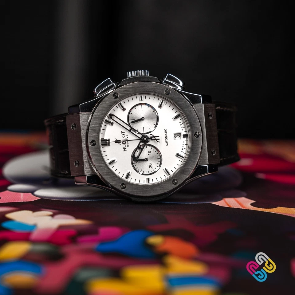 Hublot Classic Fusion cronógrafo opalina titânio 42 mm 541.NX.2610.LR - Imagem 2 de 4