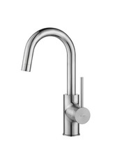 KRAUS Oletto Single Handle Kitchen Bar Faucet in Chrome Finish, KPF-2600CH