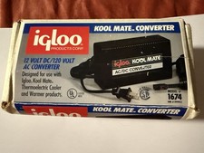 Igloo Kool Mate 12 Volt AC DC Converter 1674 Adapter Cooler Warmer Power Supply 