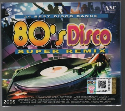 CD 80's Disco Super Remix - 24 Best Disco Dance (Malaysia Edition)