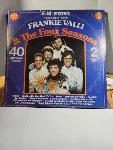 K Tel the Greatest Hits of Frankie Valli and the Four Seasons 2 Album GOOD+ R46