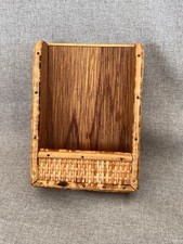 VTG Bamboo Rattan Wicker Desk Organizer Mail ...