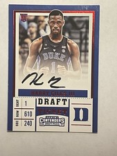 17-18 Panini Contenders Draft Picks Red Foil SP Harry Giles #61 Rookie Auto Duke