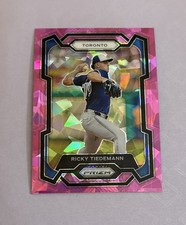 2024 Prizm Pink Cracked Ice #90 Ricky Tiedemann Toronto Blue Jays