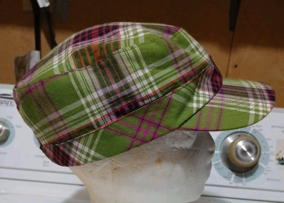 Sombrero a Cuadros John Deer Verde Púrpura Rosa Mujeres Cadete Agricultura Granja Niña Country Chic Foto 4 de 4