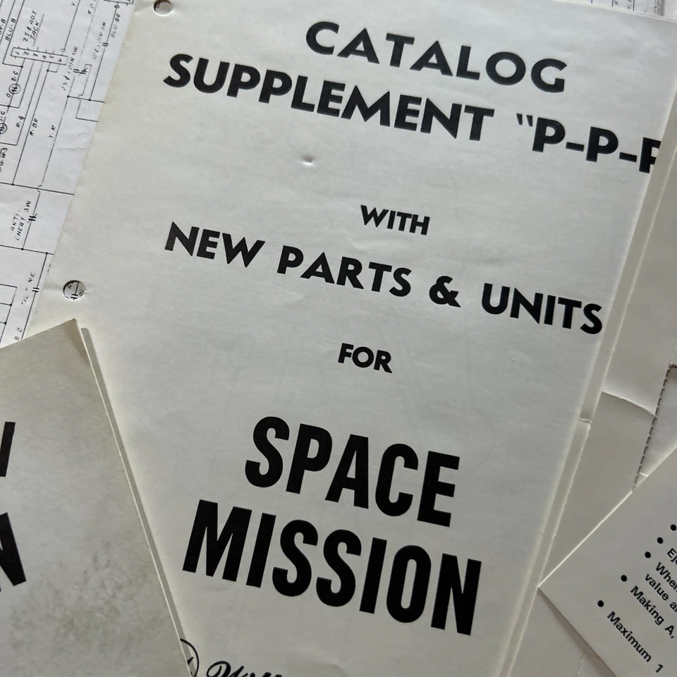 original Space Mission Set Williams pinball MACHINE manual - Image 3 of 4
