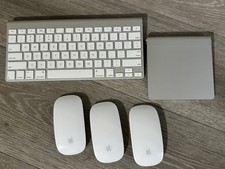 Lot 3x Apple A1296 Magic Mouse, 1x Wireless Keyboard A1314  1x Trackpad A1339