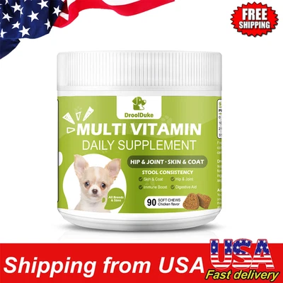DROOL DUKE Premium Multivitamin For Dogs For Immune, Joint, Skin, Heart, & Digestive Health