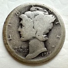 1917-S MERCURY SILVER DIME NICE COIN HARD DATE TO FIND ***** TAKE A LQQK *****#1