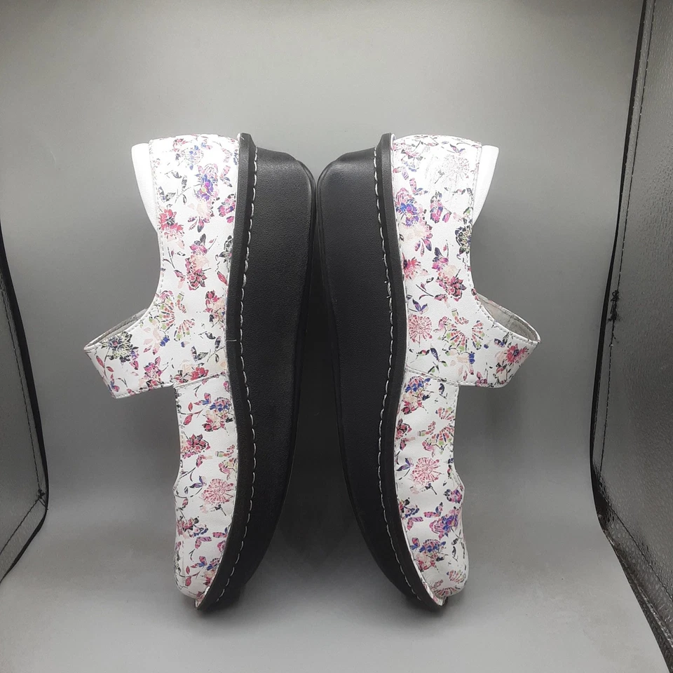 Sapato Feminino Alegria Paloma Mary Jane Tamanho 40 Couro Floral Conforto PAL-7505 - Imagem 3 de 4