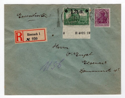 DR-INFLA 116HAN Su R-LETTER Eisenach (EA3219)
