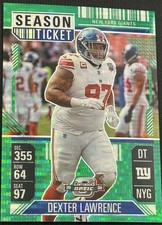DEXTER LAWRENCE /49 GREEN PULSAR PRIZM 2024 Contenders Optic Season Ticket #41