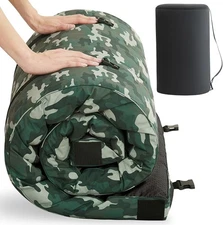 HomeMate CertiPUR-US Memory Foam Camping Mattress Pad Portable Roll Up... 