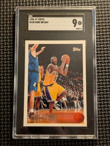 1996-97 Topps - Kobe Bryant #138 (RC) SGC 9 - NICE CARD!!