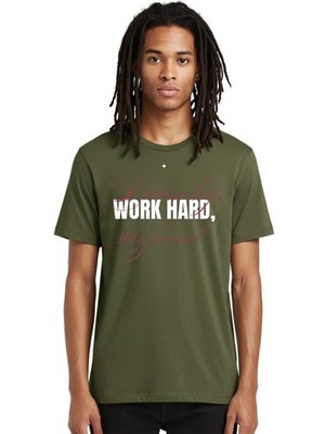 Dream-Big-Work-Hard-Stay-Focused Mens Graphic Tee,100% Cotton,Casual Summer Wear