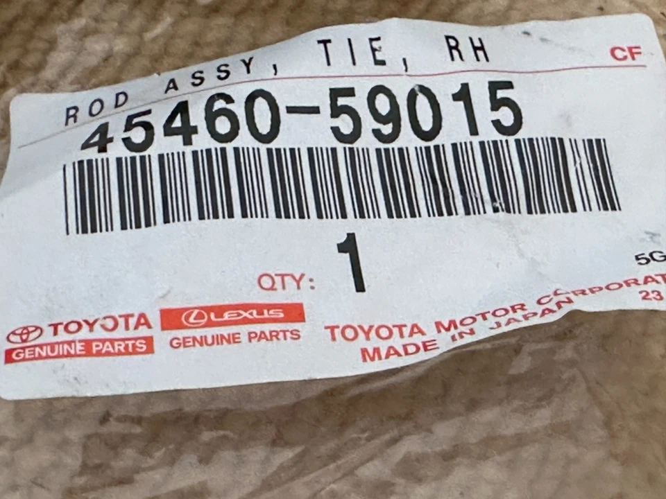 Toyota Lexus Genuine SC430 GS300 GS400 Outer Tie Rod End Left Right Pair OEM Foto 3 de 4