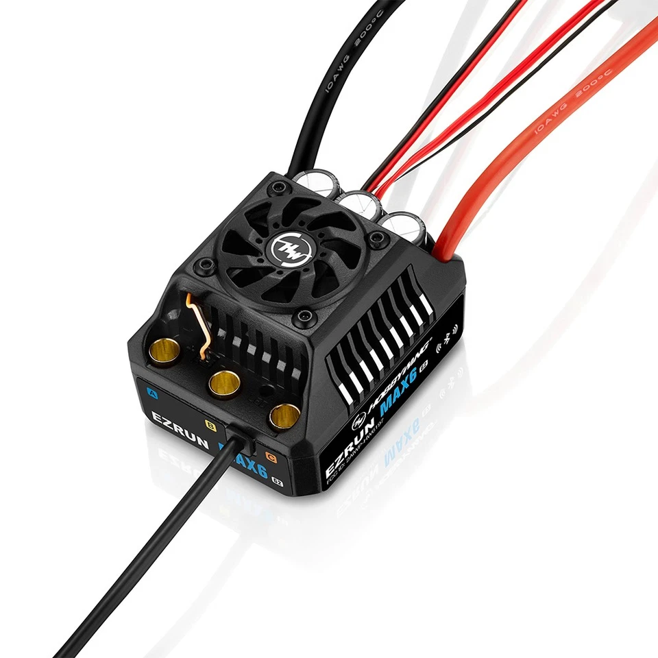 Hobbywing Ezrun MAX6 G2 1/6 1/7 Waterproof Sensored Brushless ESC Bluetooth 3-8S - Image 2 of 4