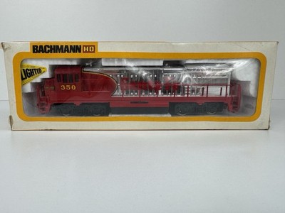 Vtg Bachmann HO Scale GE U36B Diesel Electric Toy Train Chrome 350 Santa Fe 0633