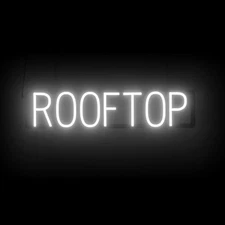 SpellBrite ROOFTOP Sign | Neon Rooftop Sign Look, LED Light | 27.8" x 6.3"