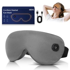 Cordless Heated Eye Mask for Dry Eyes, Electric Warm Compress for Fast Eye Re...