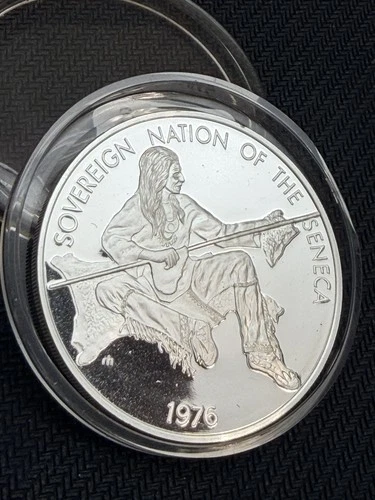1976 Sovereign Nation of the Seneca Indian Tribe  .999 Silver Proof Round