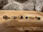 lot of 6 vintage and costume jewelry rings sizes 6/7/8
