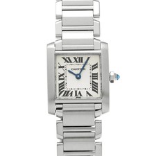 CARTIER Tank Française SM W51008Q3 Ladies Silver Stainless Steel Quartz #W2136 2