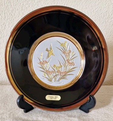 CHOKIN ART 24KT GOLD & SCHWARZE PLATTE 7,5''