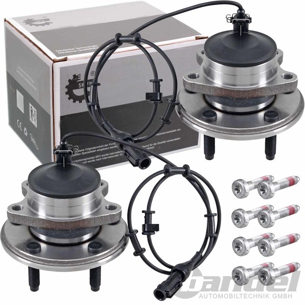 2X SKV Radnabe MIT Radlager UND ABS Sensor Vorne Passend FüR Jaguar XJ + S-TYPE-image