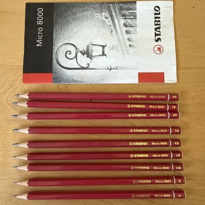 Schwan Stabilo Micro 8000 Pencils Various Hardness and Paperwork Made In Germany