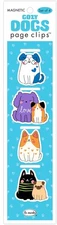Re-marks Cozy Dogs with Hearts Magnetic Page Clips, Set of 4