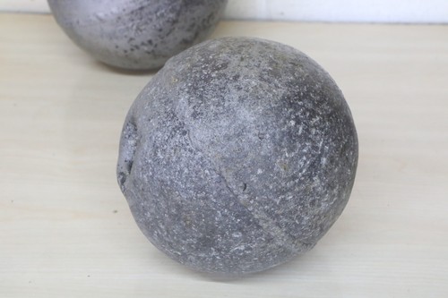 2 x Vintage Old Metal Fishing Float Buoy Aluminium Grimsby Buoys 7 Inch & 8 Inch - Picture 7 of 15