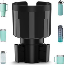 Car Cup Holder Expander Adapter with Offset Base, Cup Holder
