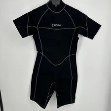 Shorty Wetsuit Neoprene Back Zipper Womens Size XL Zifumei Black Scuba