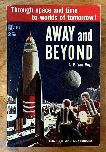Away And Beyond von A.E. Van Vogt - Vintage 1952 Avon Sci-Fi, 1st PB Printing