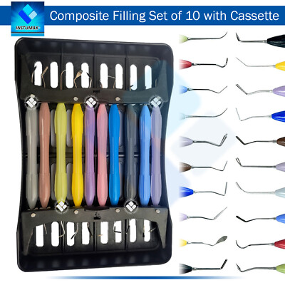 Dental Composite Filling Instruments Kit Restoration Placement Tools INSTUMAX